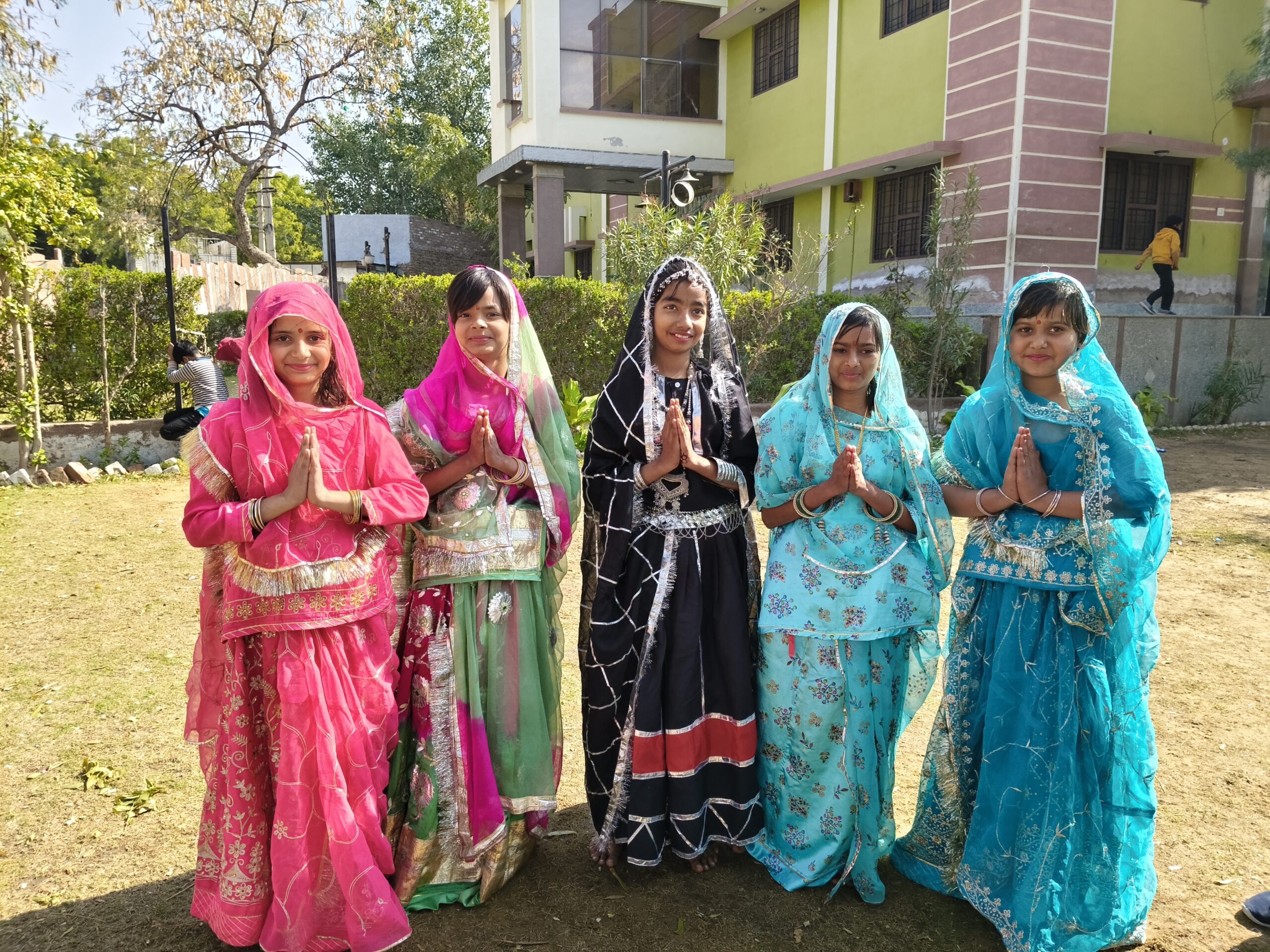 IPS Academy Ratangarh students participating in a cultural celebration on campus
